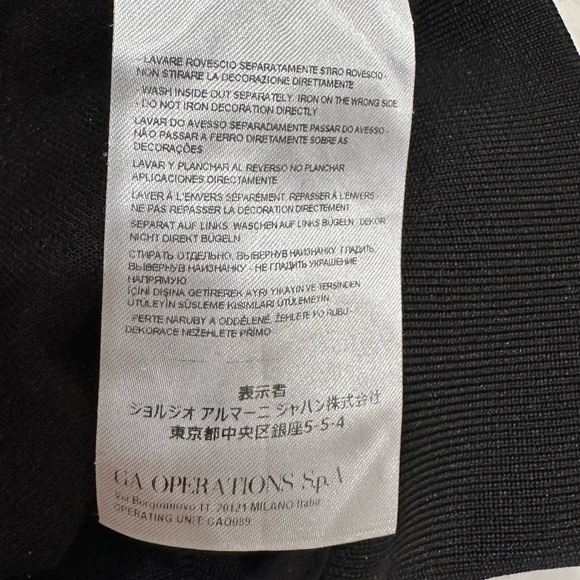 Authentic Unisex Armani Exchange Black and Gold Zip Up Sweater with Logo - Picture 13 of 16